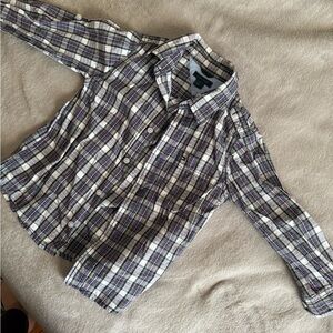 Tommy Hilfiger Kids Purple Plaid Button Down Shirt